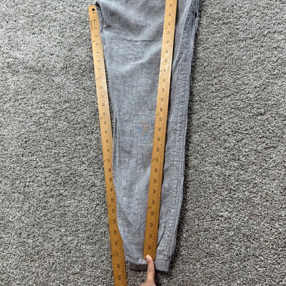 Athleta Women's Sz 4 Cabo Linen Jogger Pants In Osprey Gray Athletic Pants - Picture 6 of 11